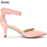 Ladies Bridal Suede Thin Heels Pumps Wedding Party Shoes Newest Women Open Toe Sexy Ankle Straps Sandals