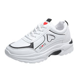 Breakj Shoes Women's Spring And Autumn New 2025 Korean Version Of The Flat Bottom Lace Casual Shoes Old Dad Shoes Running