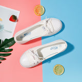 Canvas Shoes Shallow Flat Vulcanized Shoes Fashion Comfortable Lace-Up Casual Breathable White Black Shoes Female 2021