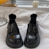 Lolita shoes new sweet bow loafer shoes thick heel platform shoes Japanese soft girl JK uniform shoes college girls women's