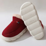 Home Men Cotton Slippers Winter New Casual Warm Plush Shoes Men Women Comfort Non Slip Platform Snow Boots Botas