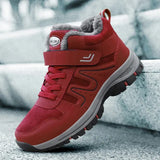 Hiking Shoes Boots for Men Women Keep Warm Plush Non-slip Caminhadas Trekking Ankle Boots Waterproof Sneakers Casual