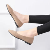 Flat Shoes Trend Simple Sweet Classic Candy Colors New Autumn Summer Casual Flock Flats Boat Cute Girls Flats Office