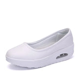 Women Sneakers Flats Loafers Sweet Shallow Comfort Moccasins Slip-on PU Platform Ballet Ladies Vulcanized Shoes
