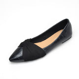 Summer Women Flat Shoes PU Leather Pointed Toe Sexy Ballet Flats Shoes Ladies Solid Boat Shoes Black Brown Classic Hot