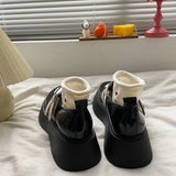 2022 platform shoes new black Lolita shoes soft girl cute high heels women retro Mary Jane shoes Japanese JK girls cosplay