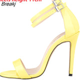 2023 Women Sandals Summer Fashion Brand Thin High Heels Ankle Strap Gladiator Sandal Narrow Band Party Pump