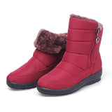 2019 the new waterproof non-slip winter boots plus cotton velvet shoes for women warm large size 41 42 snow