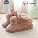 Slippers Women Furry Warm Female Slipper Indoor Home Shoes Casual Ladies Soft Comfort Shoes Woman Furry Rabbit Ears