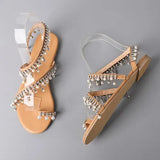 Bling Sandals Summer 2020 Women Crystal Rome Women's Flip Flops Ladies Bohemia Beach Flats Female Shoes Plus Size