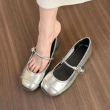 Vintage Shoes Comfortable Temperament Fashion Shoes 2024 Round Head French Early Spring New Style Mary