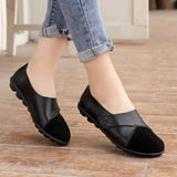 Sale Woman's Flats Shoes woman Soft Genuine Leather Big Size Boat Shoes for Women shose summer