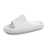 Beach Slippers High Heels Women Slide Sandals Shower Thick Sole Soft Couple Massage Bread Slippers Bathroom Shoes
