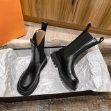 Breakj Boots Women's Spring And Autumn 2025 New Small Small Thick Bottom Smoke Boots Chelsea Boots Children's