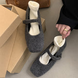 Breakj Version Of 100 With Skirts Mary Jane Shoes 2025 Winter Explosion Of Waste Soil Mary Jane Women's Shoes Coarse Heel Single
