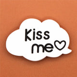 Sale 1pcs Shoe Charms Heart-shaped/Kiss me/Skull Shoe Accessories Shoe Buckle Decorations Fit Croc JIBZ Kid's X-mas
