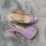 Women Pumps New 14CM Platform High Heels Sexy Gold Silver Crocodile Pattern Open Toe Sandals Gladiator Party Dress Woman