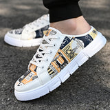 Summer Breathable Net Cloth Men's Shoes With All Kinds Of Personality Korean Version Trend Students Half Put On Lazy Casual