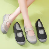 Breakj And Summer Flying Weaving Fabric Sneakers Women Soft-Soled Running Shoes Casual Shoes Lazy Shoes Shallow Walking