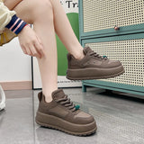 Breakj White Shoes Women 2023 New Fall Student Korean Version Versatile Casual Ins Trendy Platform Fashion Shoes