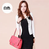 Blazers 2018 Plus Size L~4XL 5XL Outwear Casual Slim Short Lady Blasers Coats Jackets with Brooch Chaqueta Mujer