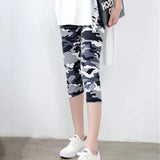 Camouflage Printed Leggings Sexy Women Lady Army Green High Elastic Fitness Leggins Polyester Capris Workout