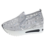 Breakj Breathable Casual Female Sandals Summer New Inner Heighten Student Shoes Korean Version Of A Foot Pedal Lazy Platform Women's