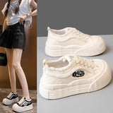 Breakj Bottom Low Help Canvas Shoes Women 2025 Spring New Small White Shoes Set Students Sports Leisure Board Shoes
