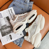 Bling Women Shoes 2021 Summer Autumn Ladies Chunky Sneakers Fashion Design Women's Casual Shoes Thick Sole Sport
