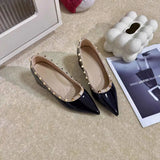 Breakj 5Cm High Rivet Tip Light-Mouthed Single-Shoe Women 2025 Summer New One-Legged Stubble Shoes Boat