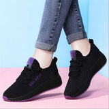 Platform Sneakers 2020 New Spring Fashion Women Casual Shoes Breathable Mesh Shoes Woman Black Sneakers Tenis