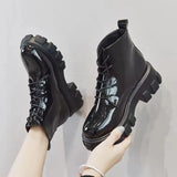 Breakj Boots Women's New Mid-Autumn 2025 New Thick Bottom British Wind Students With Thick-Bottomed Short Boots In Front Of The