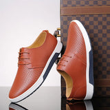 Breakj Plus-Size Hollow Out Men's Shoes Fashion Trend Youth Sandals Breathable Casual Leather