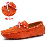 Size 38~47 Genuine Leather Loafers Hot Sale Driving Shoes Fashion Casual Shoes Original Design Summer Flats Moccasins