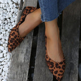 Breakj New Women's Shoes Retro Thick-Soled Casual Shoes Single Shoes Women's Leopard Print