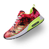 Professional Air Cushion Mesh Breathable Couple Running Shoes Army Green Spring Autumn Walking Shoes Men Women