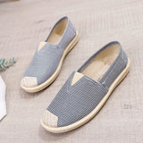New Basic Female Flats Women Shallow Painting Canvas Shoes Ladies Slip-On Casual Shoes Breathable Fabric