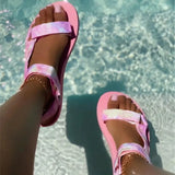 Women Sandals Multicolor New Summer Shoes Woman Leopard Print Open Toe Shoes Fashion Casual Sandals Female Zapatos De