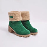 Winter Fur Warm Snow Boots Ladies Warm Wool Booties Ankle Boot Comfortable Shoes Plus Size 35-43 Casual Women Mid