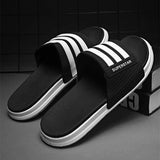 Home Slippers Soft Sole Bathroom Non-slip Indoor Shoes Flat Slides Summer Sandals Men Women Beach Outdoor Flip