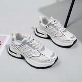 Breakj Korean Version Hollow Out Dad Shoes Spring 2025 New Breathable Student Sneakers Increased Casual