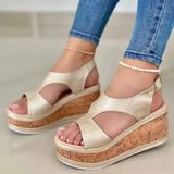 Platform Women's Shoes, 2024 New Wedge Fish Mouth Sandals, Platform Platform Platform Casual Sandals, Roman