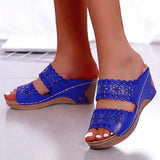 Sandals New Fashion Women Shoes Casual Lightweight Breathable Slip-on Shoes Women Wedge Platform Sneakers Sandalias