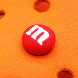 Single Sale Chocolate Candies Shoe Charms Accessories Simulation Rainbow Beans Shoe Decoration fit croc jibz Kid's