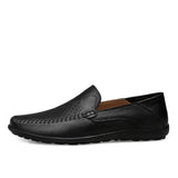 Italian Mens Shoes Casual Luxury Brand Summer Men Loafers Genuine Leather Moccasins Comfy Breathable Slip On Boat