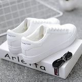 Breakj White Shoes Women's New Fashion Flat Plate Shoes Students Breathable Women's Shoes Net Red Single Shoes Casual White Shoes In The Spring And Autumn Of