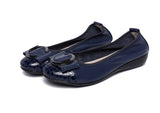Women Fashion Flats Shoes Cow Leather Shoes Women Round Toe Loafers Woman Soft Ballet Flats Shoes Genuine