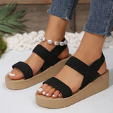 Breakj Spring And Summer New Pine Cake And Thick-Soled Women's Dewear Sandals Elastic Tight Slopes And Women's