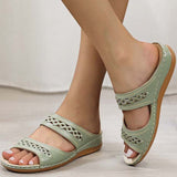 Flat Women Sandals Shoes Retro Beach Ladies Shoes Women's Shoes Woman Flip Flops Fashion Gladiator Flat Sandals For