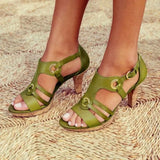 New Style Elegant Strap Sandals Women Sandals Female Bohemian Style Summer Fashion High Heels Women's Shoes